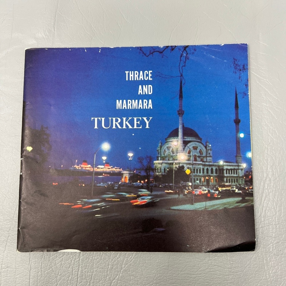 Turkey Information Booklet Thrace and Marmara Istanbul Ministry of Tourism 1960s